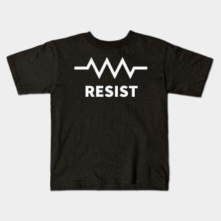Resist (white) Kids T-Shirt
